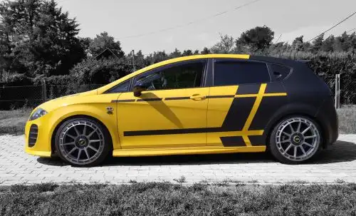 seat leon dekor fóliázás