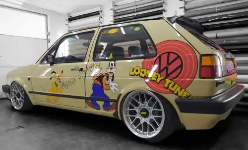 volkswagen golf mk2 egyedi matrica